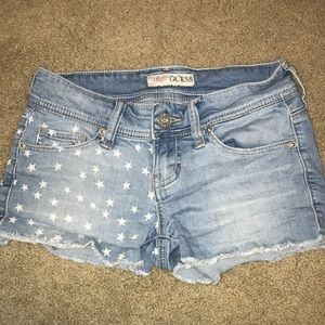 guess jean shorts